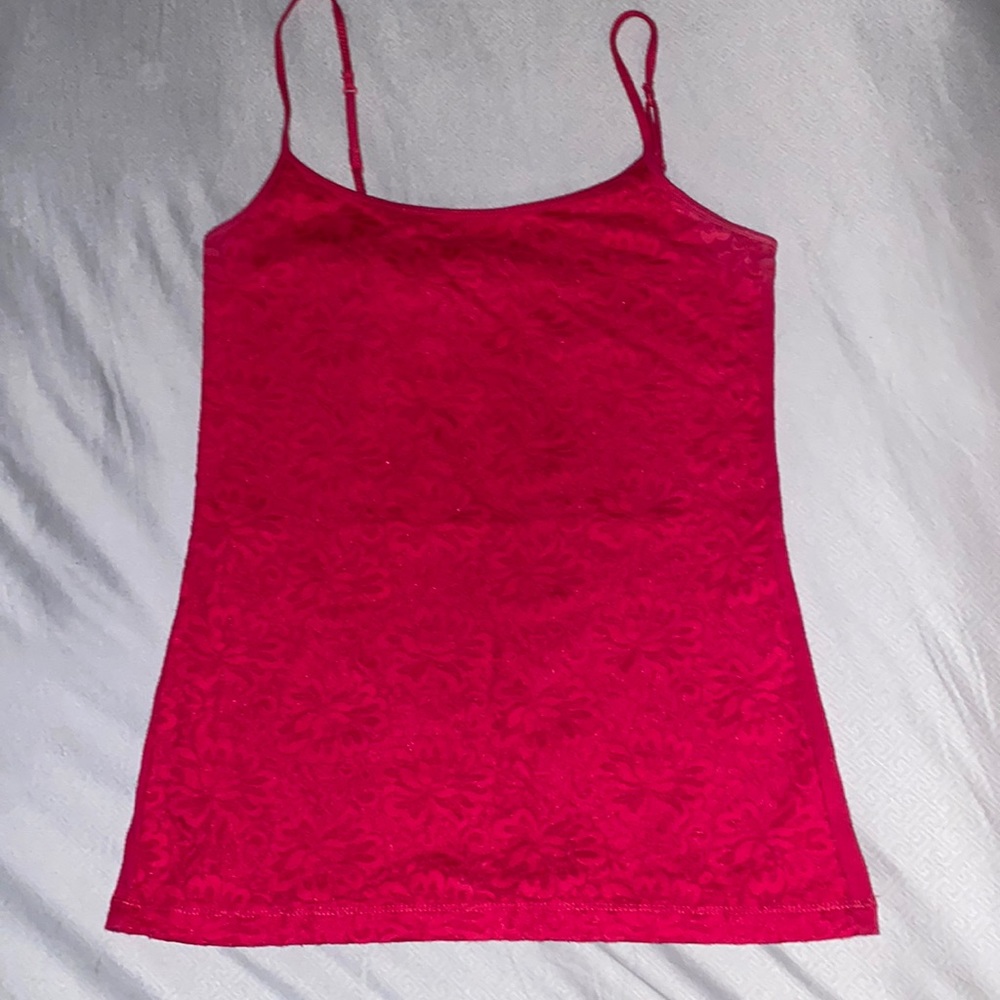 Aeropostale hot pink lance front tank